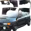 VSaero FRP MAT 22B Wide Body Fenders Set 7pc for Subaru Impreza GC8 1993-2001 > 4dr Sedan - Image 2