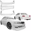 VSaero FRP TRAU Late Lip Body Kit 4pc for Toyota Chaser JZX100 1999-2000 - Image 3