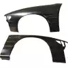 VSaero FRP DMA D1 Wide Body Fenders (front) 40mm for Nissan Silvia S13 1989-1994 - Image 2