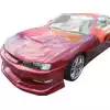 VSaero FRP DMA D1 Wide Body 30mm Fenders (front) for Nissan 240SX S14 1997-1998 - Image 12