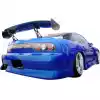 VSaero FRP BSPO Blister Wide Body Rear Bumper for Nissan 240SX 1989-1994 > 3dr Hatch - Image 2