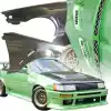 VSaero FRP DMA D1 Wide Body Fenders (front) 30mm for Toyota Corolla AE86 Levin 1984-1987 > 2/3dr - Image 1