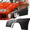 VSaero FRP CFAC Wide Body Fenders (rear) 4pc > Nissan Skyline R32 1990-1994 > 4dr Sedan - Image 1