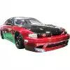 VSaero FRP SMAD Wide Body Fenders (front) 30mm for Nissan 240SX S14 1995-1996 - Image 16