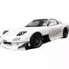 VSaero FRP RAME GT-AD Wide Body Fender Flares (rear) for Mazda RX-7 FD3S 1993-1997 - Image 17