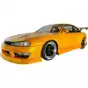 VSaero FRP BSPO Blister Wide Body Front Bumper for Nissan 240SX S14 1997-1998 - Image 2