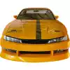 VSaero FRP BSPO Blister Wide Body Front Bumper for Nissan 240SX S14 1997-1998 - Image 3