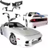 VSaero FRP RMAG Wide Body Kit 8pc for Mazda RX-7 FC3S 1986-1992 - Image 3