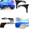 VSaero FRP LSPO WRC Wide Body Fenders 7pc for Subaru Impreza WRX 2006-2007 > 4dr Sedan - Image 1