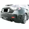 VSaero FRP CSPE Rear Bumper for Subaru WRX Sti 2008-2014 > 5dr - Image 2