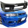 VSaero FRP NISM 400R Front Bumper for Nissan Skyline R33 GTS 1995-1998 > 2/4dr - Image 1