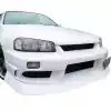 VSaero FRP ORI STR Front Bumper for Nissan Skyline R34 1999-2002 > 2/4dr - Image 3