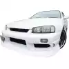 VSaero FRP ORI STR Front Bumper for Nissan Skyline R34 1999-2002 > 2/4dr - Image 5