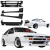 VSaero FRP URA Body Kit 4pc for Toyota Corolla AE86 1984-1987 > 2/3dr - Image 3