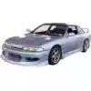 VSaero FRP WOR9 v1 Front Bumper for Nissan 240SX S14 1995-1996 - Image 8