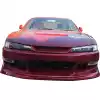 VSaero FRP WOR9 v1 Front Bumper for Nissan 240SX S14 1997-1998 - Image 18