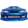 VSaero FRP WOR9 v1 Front Bumper for Nissan 240SX S14 1997-1998 - Image 3