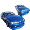 VSaero FRP WOR9 v1 Body Kit 4pc for Nissan 240SX S14 1997-1998 - Image 1