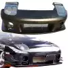 VSaero FRP RAME FC2000 Front Bumper w Lenses for Mazda RX-7 FC3S 1986-1992 - Image 1