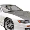 VSaero FRP MSPO Wide Body Fenders (front) 20mm for Nissan Silvia S13 1989-1994 - Image 4