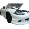 VSaero FRP BOME Front Bumper for Mazda Miata MX-5 NB 1998-2000 - Image 17