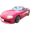 VSaero FRP BOME Front Bumper for Mazda Miata MX-5 NB 1998-2000 - Image 4