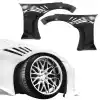 VSaero FRP TKYO Wide Body Fender Flares (front) 2pc 40mm for Nissan 350Z Z33 2003-2008 - Image 30