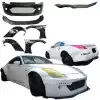 VSaero FRP TKYO Wide Body Kit 9pc for Nissan 350Z Z33 2003-2008 - Image 3