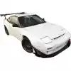 VSaero FRP TKYO v2 Wide Body 50mm Fender Flares (front) 4pc for Nissan 240SX 1989-1994 > 2/3dr - Image 23