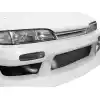 VSaero FRP URA Front Bumper for Nissan 240SX S14 1995-1996 - Image 17