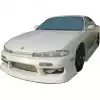 VSaero FRP URA Front Bumper for Nissan 240SX S14 1995-1996 - Image 20