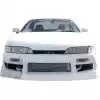 VSaero FRP URA Front Bumper for Nissan 240SX S14 1995-1996 - Image 21