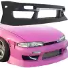 VSaero FRP URA Front Bumper for Nissan 240SX S14 1995-1996 - Image 1