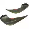 VSaero Carbon Yellow Black Twill SAR Side Scoops for Toyota MR2 SW20 1991-1995 - Image 3