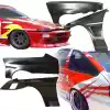 VSaero FRP JBLO Wide Body Fenders Set 4pc 20/40mm for Toyota Corolla AE86 Trueno 1984-1987 > 3dr Hatch - Image 2