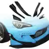 VSaero FRP TKYO v2 Wide Body Front Canards 6pc for Scion FR-S ZN6 2013-2016 - Image 1