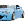 VSaero FRP TKYO v2 Wide Body Fender Flares (front) 4pc 45mm for Scion FR-S ZN6 2013-2016 - Image 4