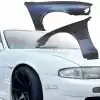 VSaero FRP MSPO Wide Body Fenders (front) 25mm for Nissan 240SX S14 1995-1996 - Image 17