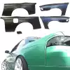 VSaero FRP MSPO Wide Body Fenders Set 25/30mm for Nissan 240SX S14 1995-1996 - Image 2