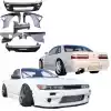 VSaero FRP TKYO v1 Wide Body Kit 9pc for Nissan Silvia S13 1989-1994 > 2dr Coupe - Image 2