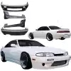 VSaero FRP TKYO v1 Body Kit 4pc for Nissan 240SX S14 1995-1996 - Image 2