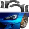 VSaero FRP TKYO v2 Wide Body Fender Flares (front) 4pc 45mm for Subaru BRZ ZN6 2013-2020 - Image 21