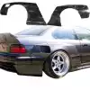 VSaero FRP TKYO Wide Body Fender Flares (rear) 2pc 70mm for BMW 3-Series 325i 328i E36 1992-1998 > 2dr Coupe - Image 1