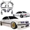 VSaero FRP TKYO Wide Body Kit 11pc for BMW 3-Series 325i 328i E36 1992-1998 > 2dr Coupe - Image 5