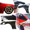 VSaero FRP ORI Wide Body Fenders Set 4pc 20/40mm for Toyota Corolla AE86 Trueno 1984-1987 > 3dr Hatch - Image 2