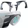 VSaero FRP TKYO Wide Body Fender Flares (front) 4pc 20mm for BMW M3 E46 2002-2005 > 2dr Coupe - Image 1