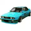 VSaero FRP TKYO Wide Body Fender Flares (front) 4pc 50mm for BMW 3-Series 318i 325i E30 1984-1991> 2dr Coupe - Image 9