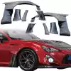 VSaero FRP VAR Wide Body Fenders (front) 8pc 50mm for Subaru BRZ ZN6 2013-2020 - Image 1