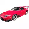 VSaero FRP TDES FC2000 Front Lip for Mazda RX-7 FC3S 1986-1992 - Image 2