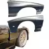 VSaero FRP TDES Wide Body Fenders (front) 25mm for Mazda RX-7 FC3S 1986-1992 - Image 1